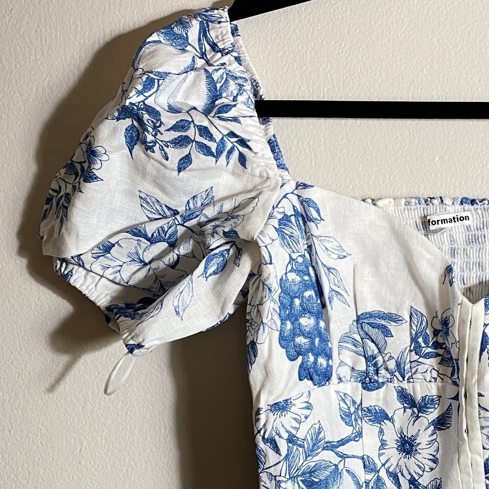 Reformation Rome Linen Top in Corsica - Picture 7 of 12